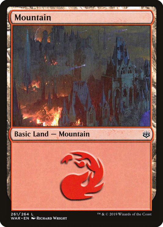 Mountain (261) [War of the Spark] [Foil]