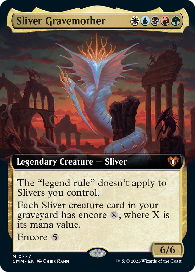 Sliver Gravemother (Extended Art) [Commander Masters] [Foil]