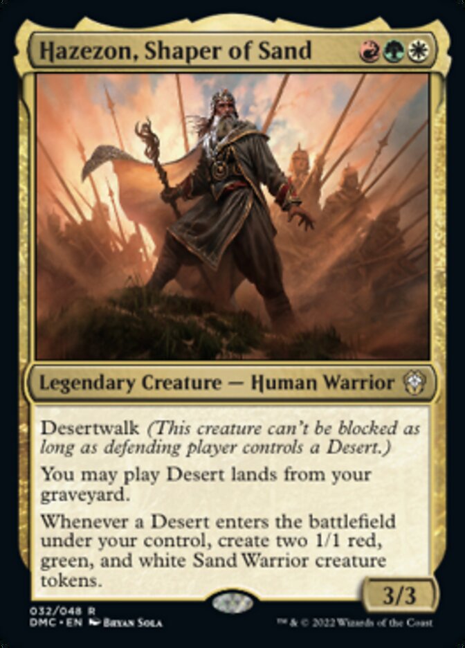 Hazezon, Shaper of Sand [Dominaria United Commander] [Foil]