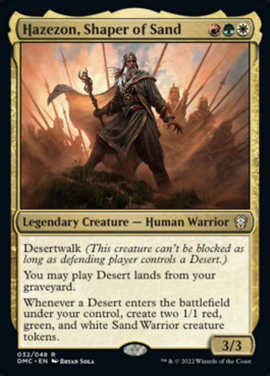 Hazezon, Shaper of Sand [Dominaria United Commander] [Foil]