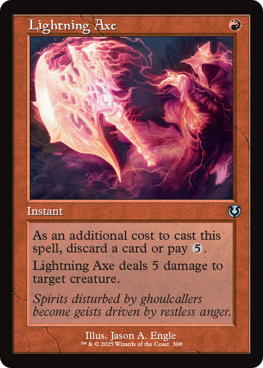 Lightning Axe (Retro Frame) [Innistrad Remastered] [Foil]