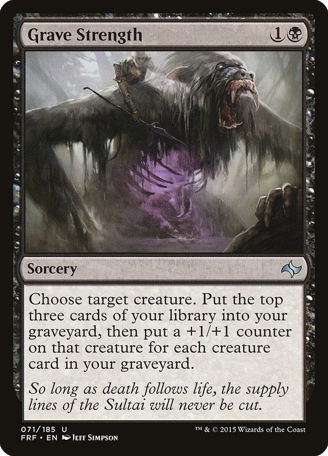 Grave Strength [Fate Reforged] [Foil]