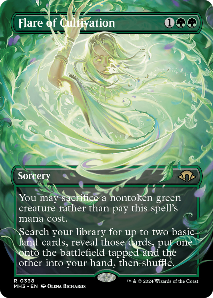 Flare of Cultivation (Borderless) [Modern Horizons 3] [Foil]