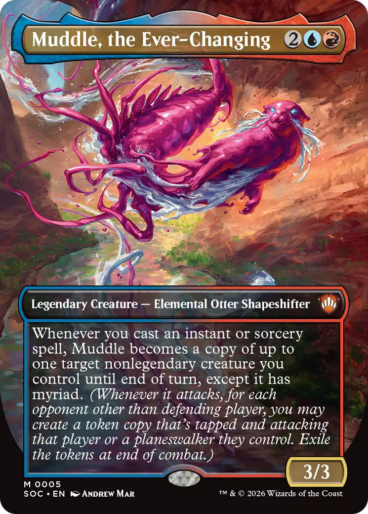 Muddle, the Ever-Changing (Borderless) [Secrets of Strixhaven Commander] [Foil]
