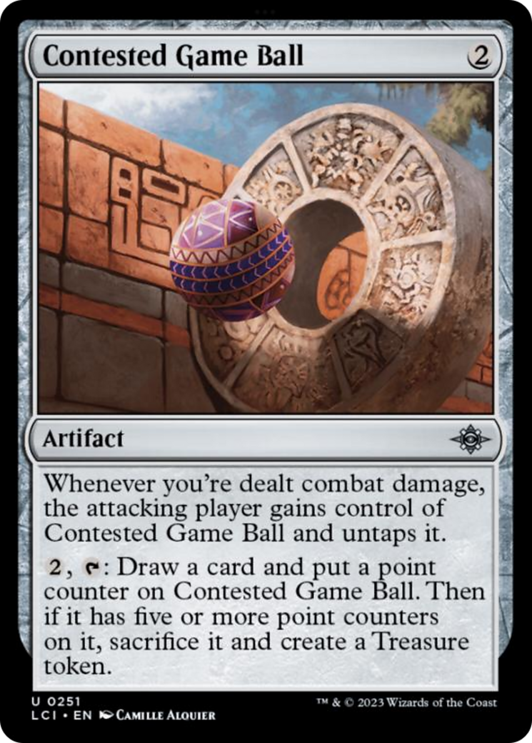 Contested Game Ball [The Lost Caverns of Ixalan] [Foil]