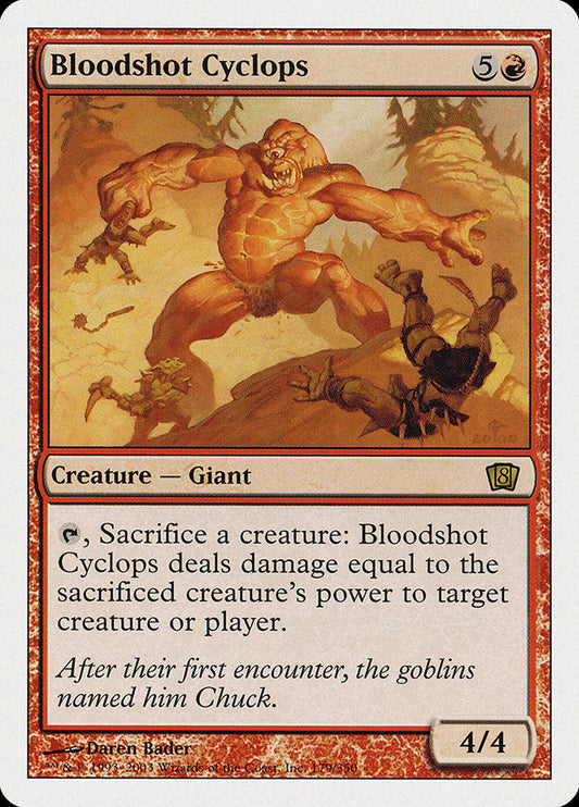 Bloodshot Cyclops [Eighth Edition] [Foil]