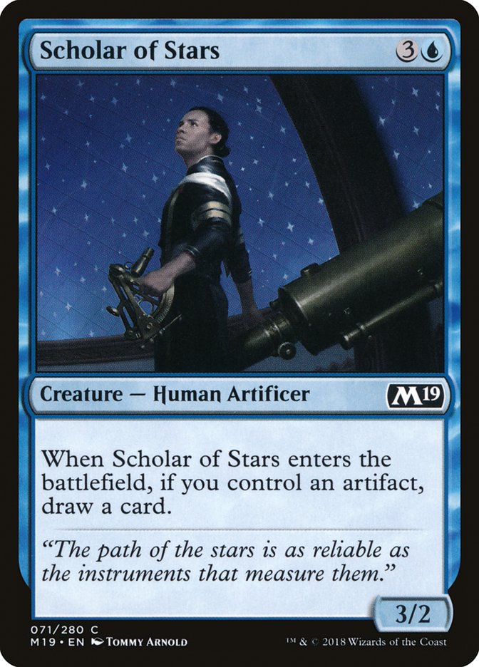 Scholar of Stars [Core Set 2019] [Foil]