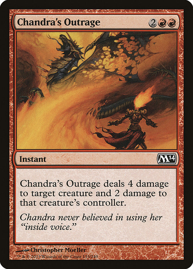 Chandra's Outrage [Core Set 2014] [Foil]