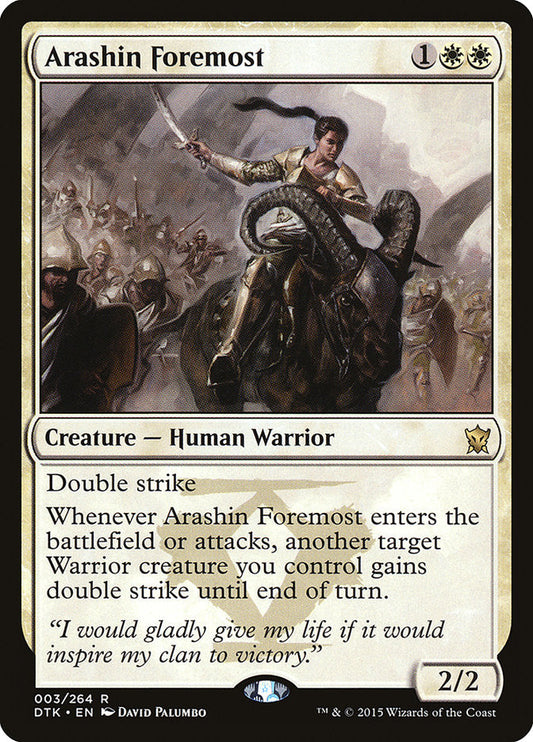 Arashin Foremost [Dragons of Tarkir] [Foil]