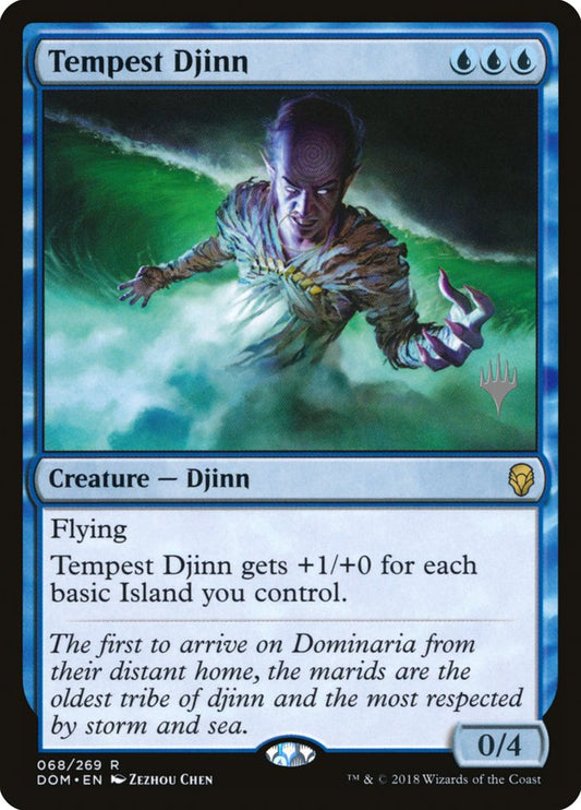 Tempest Djinn (Promo Pack) [Dominaria Promos] [Foil]