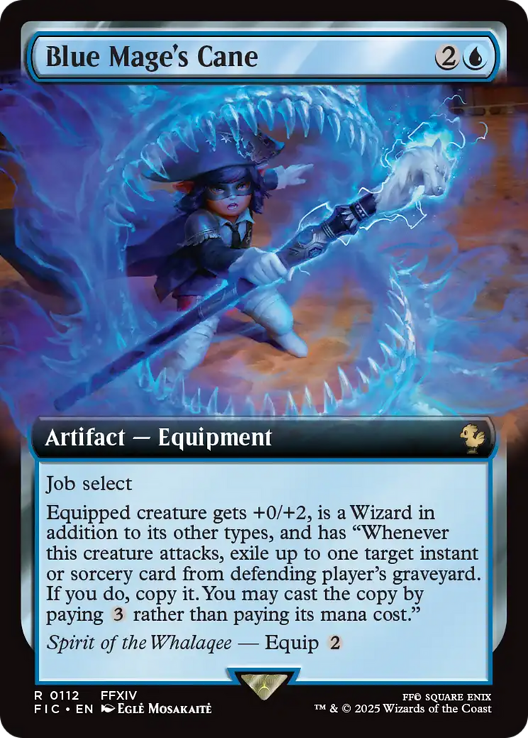 Blue Mage's Cane (Extended Art) [FINAL FANTASY Commander] [Foil]