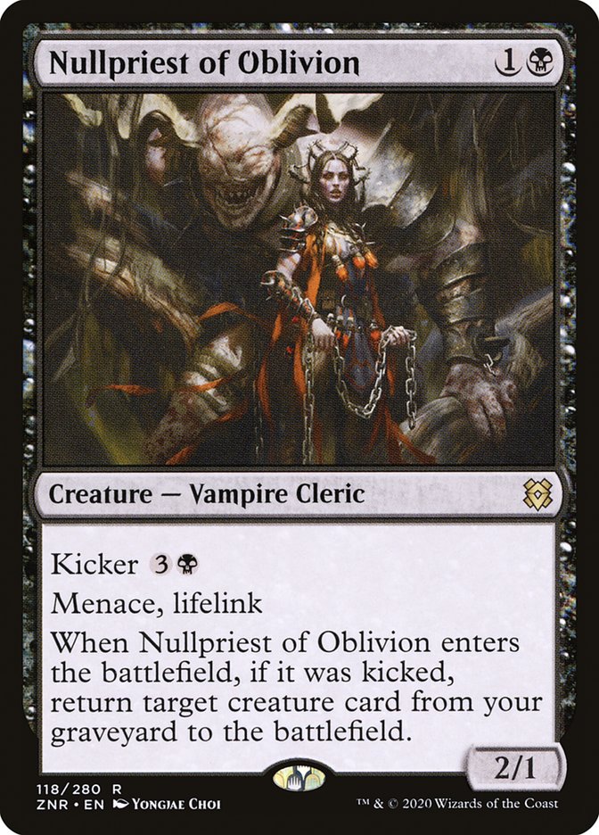 Nullpriest of Oblivion [Zendikar Rising] [Foil]