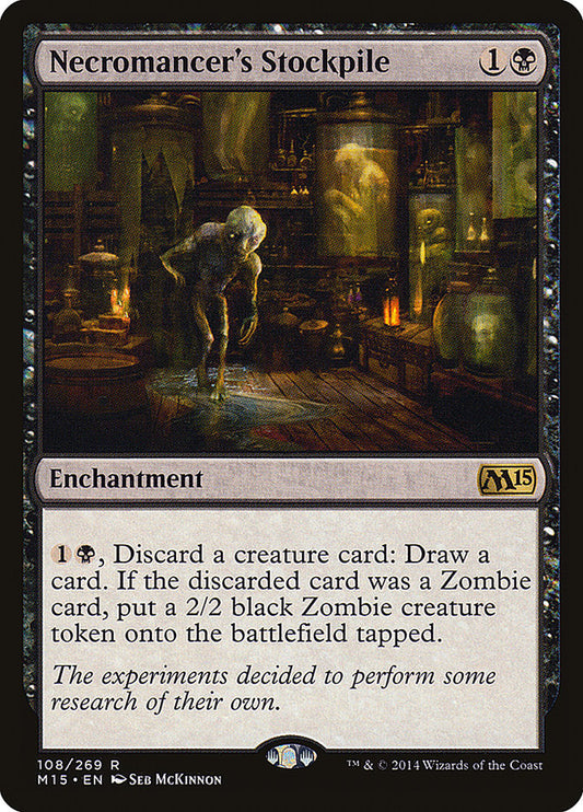 Necromancer's Stockpile [Core Set 2015] [Foil]