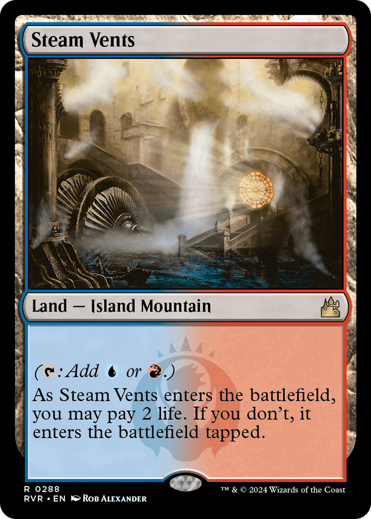 Steam Vents [Ravnica Remastered] [Foil]