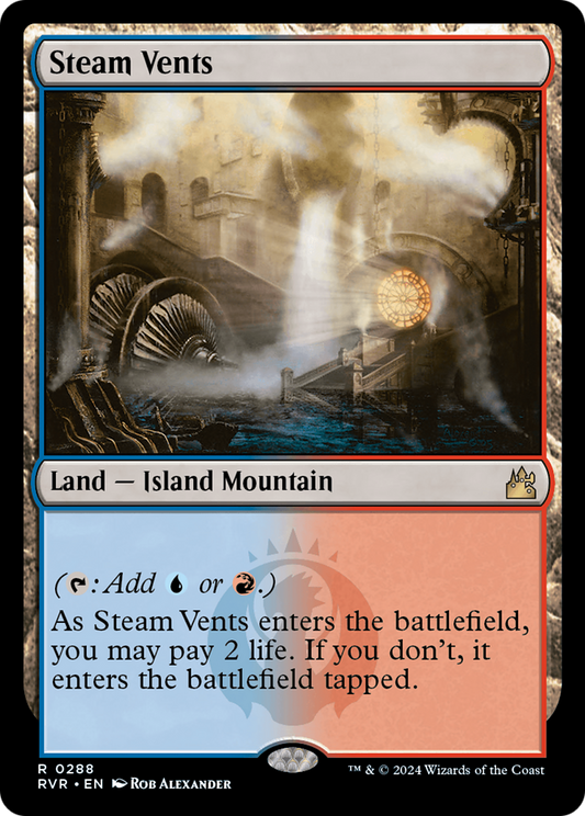 Steam Vents [Ravnica Remastered] [Foil]