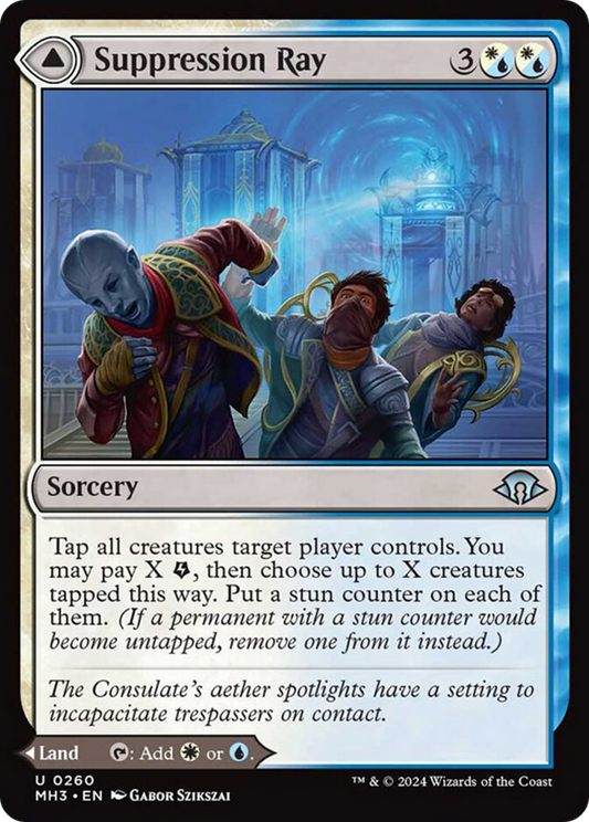 Suppression Ray // Orderly Plaza [Modern Horizons 3] [Foil]