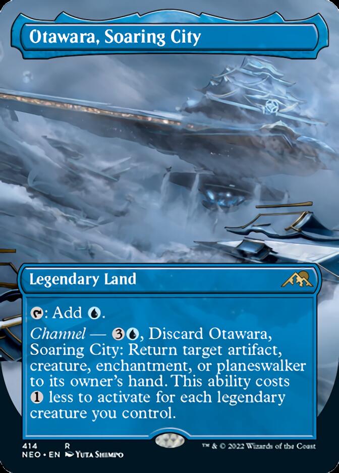 Otawara, Soaring City (Borderless Alternate Art) [Kamigawa: Neon Dynasty] [Foil]