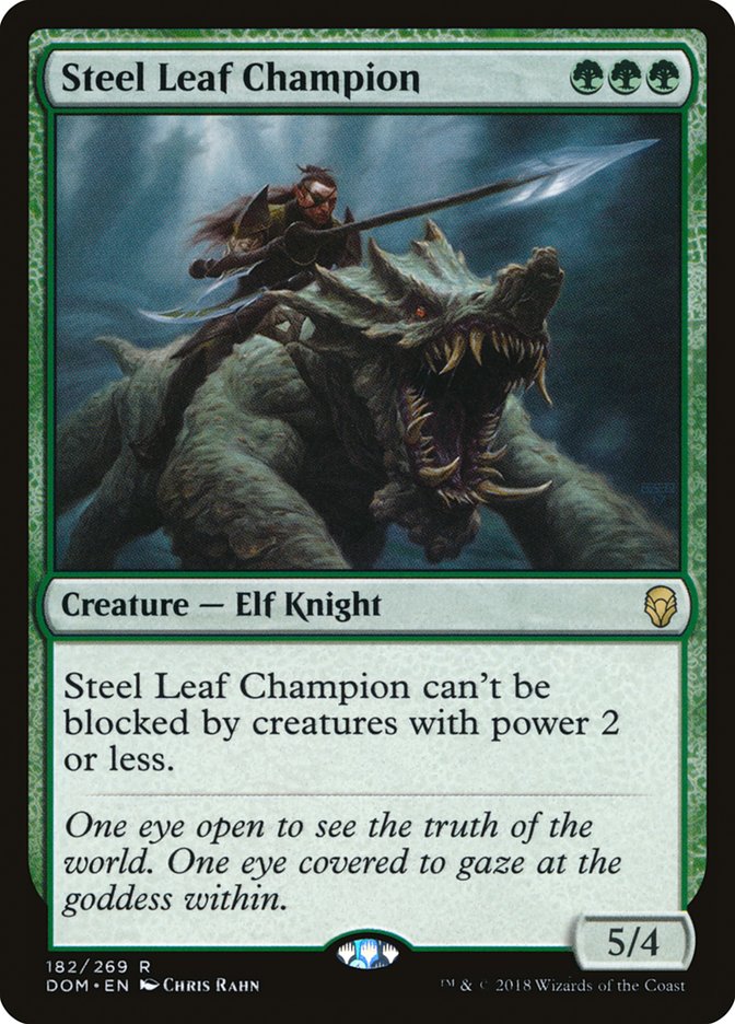Steel Leaf Champion [Dominaria] [Foil]