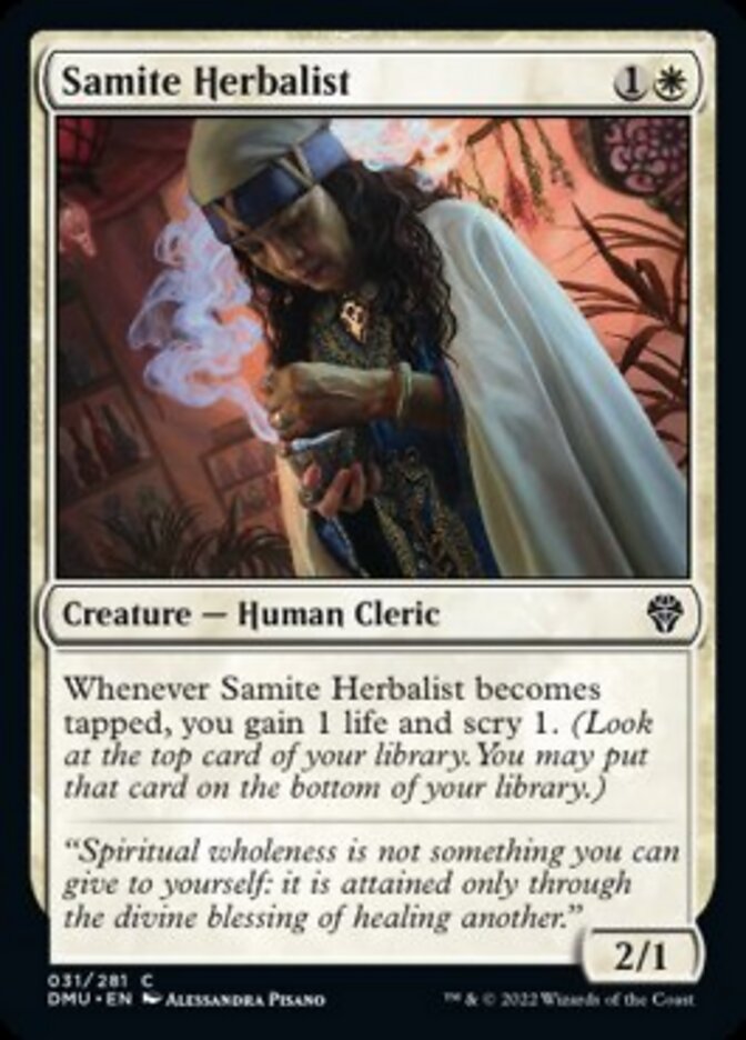 Samite Herbalist [Dominaria United] [Foil]