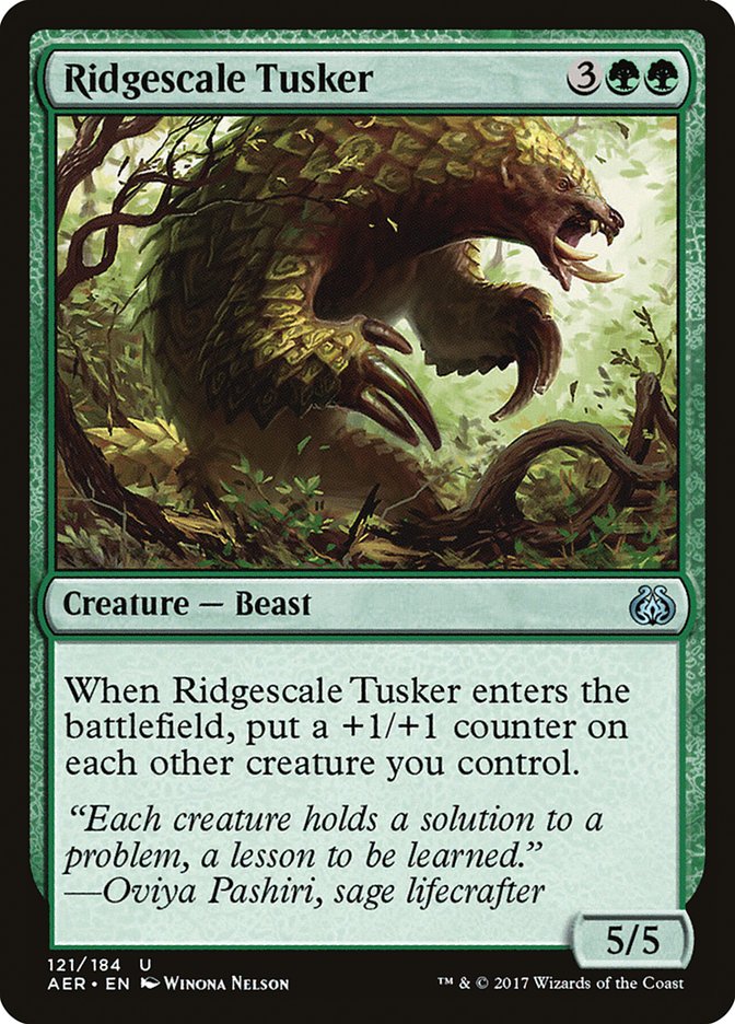 Ridgescale Tusker [Aether Revolt] [Foil]