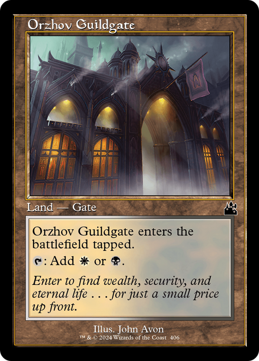 Orzhov Guildgate (Retro Frame) [Ravnica Remastered] [Foil]