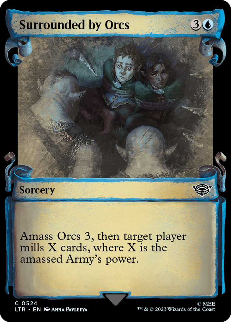 Surrounded by Orcs [The Lord of the Rings: Tales of Middle-Earth Showcase Scrolls] [Foil]