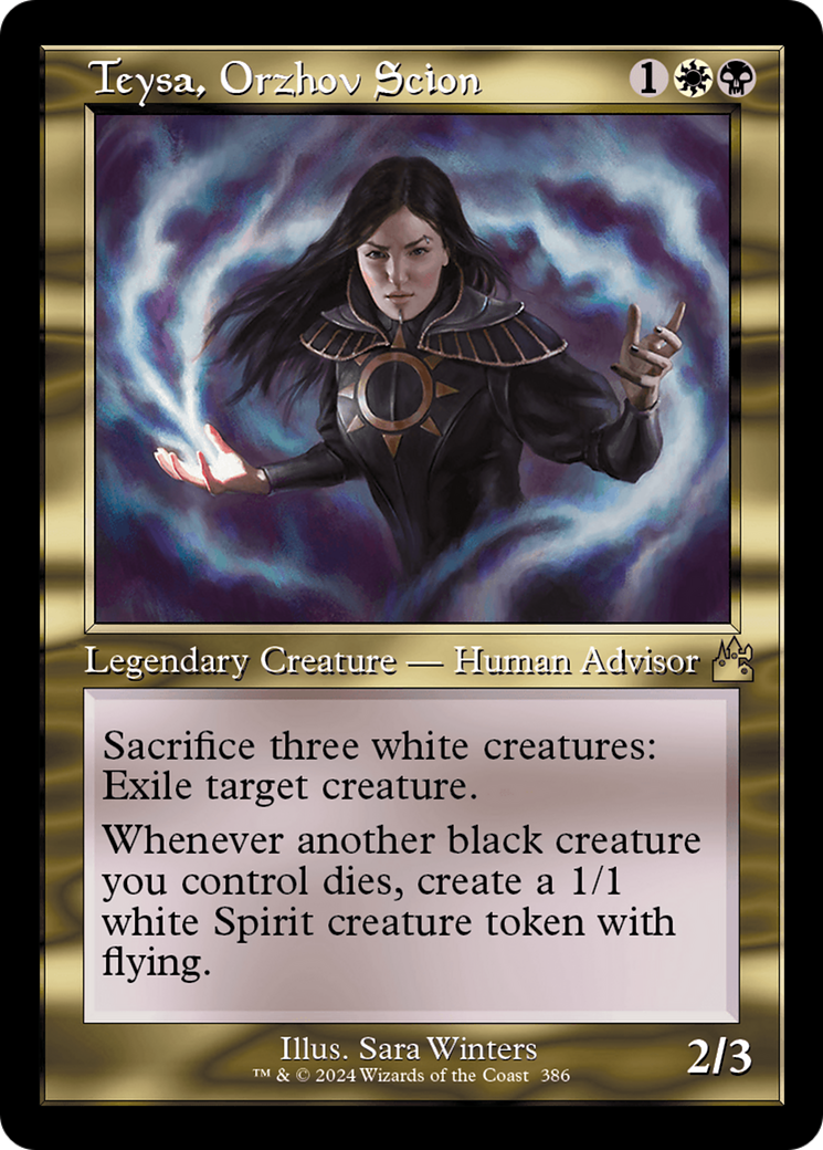 Teysa, Orzhov Scion (Retro Frame) [Ravnica Remastered] [Foil]