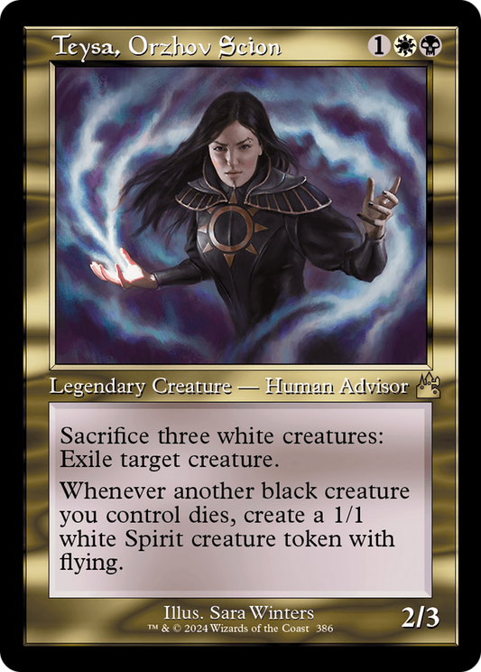 Teysa, Orzhov Scion (Retro Frame) [Ravnica Remastered] [Foil]
