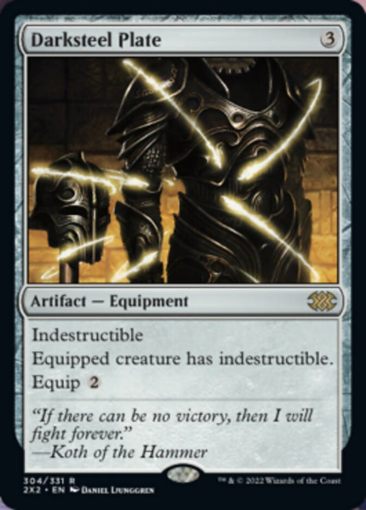 Darksteel Plate [Double Masters 2022] [Foil]