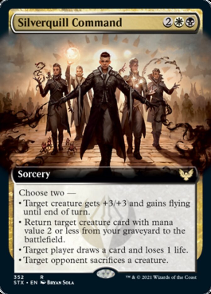 Silverquill Command (Extended Art) [Strixhaven: School of Mages] [Foil]