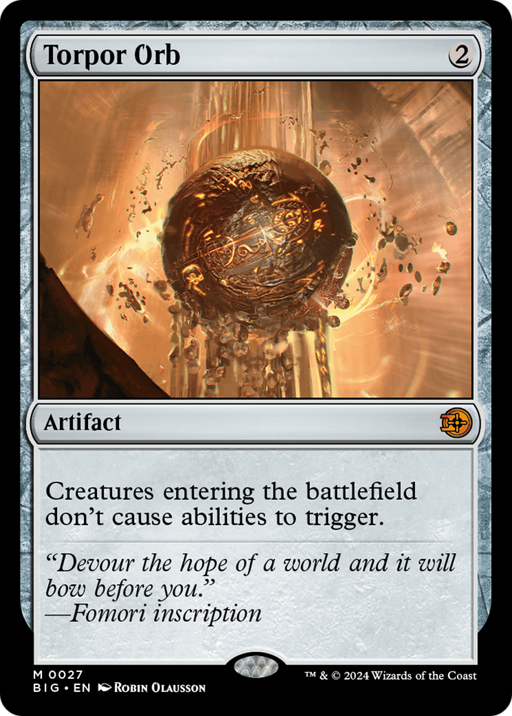 Torpor Orb [Outlaws of Thunder Junction: The Big Score] [Foil]