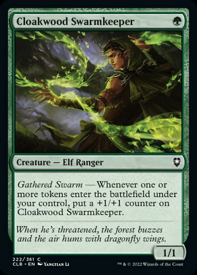 Cloakwood Swarmkeeper [Commander Legends: Battle for Baldur's Gate] [Foil]
