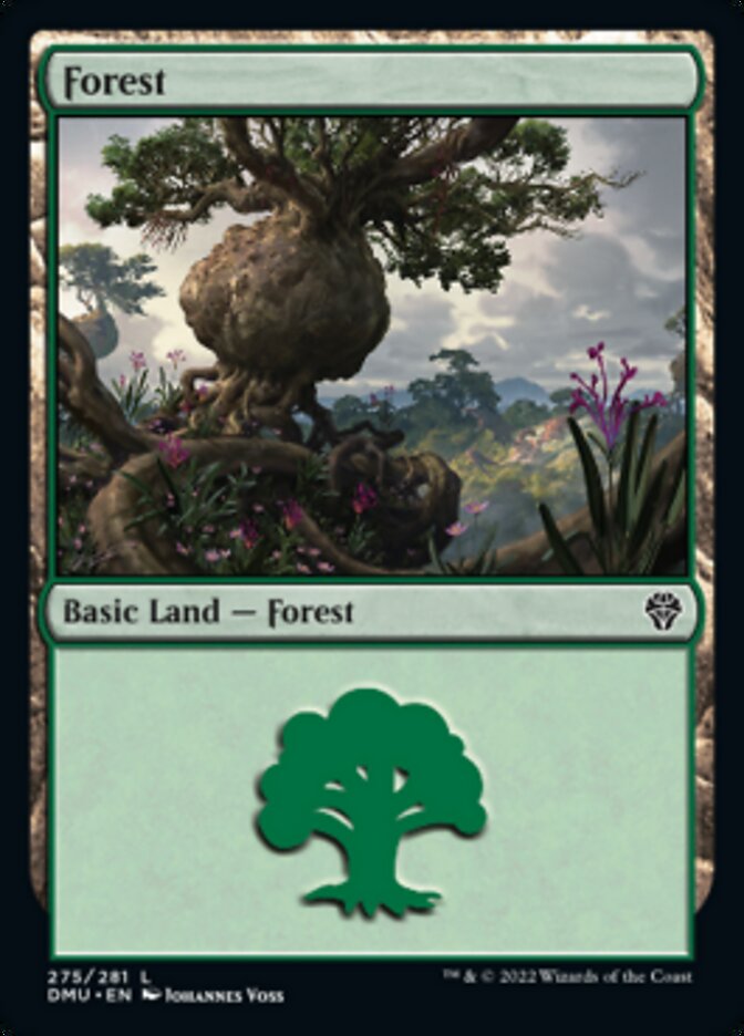 Forest (275) [Dominaria United] [Foil]