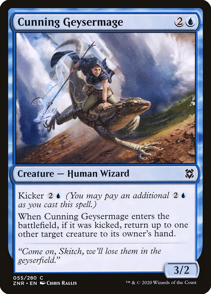 Cunning Geysermage [Zendikar Rising] [Foil]