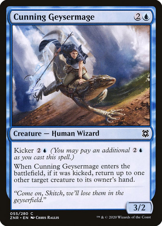 Cunning Geysermage [Zendikar Rising] [Foil]