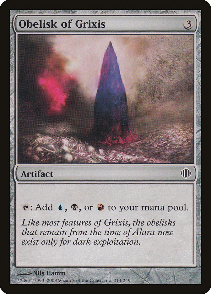 Obelisk of Grixis [Shards of Alara] [Foil]