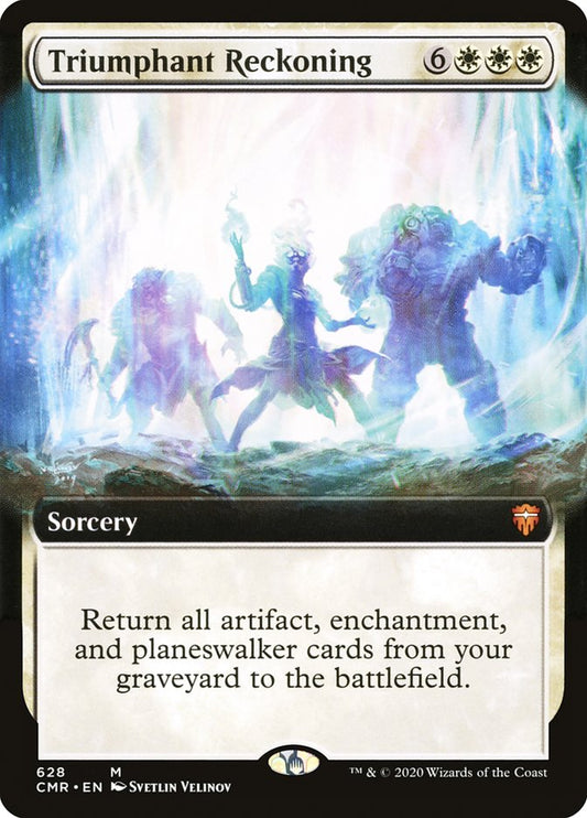 Triumphant Reckoning (Extended Art) [Commander Legends] [Foil]