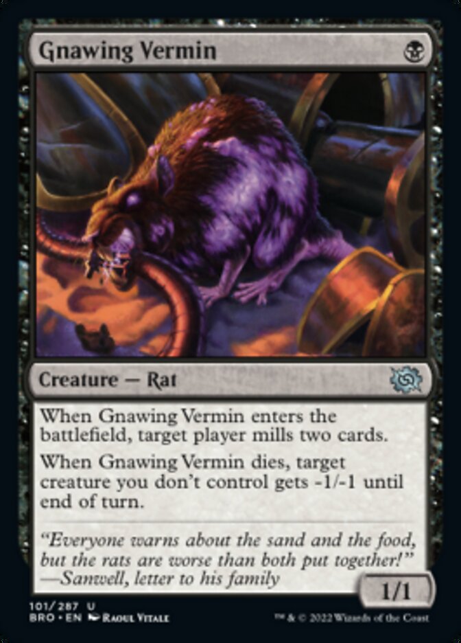 Gnawing Vermin [The Brothers' War] [Foil]