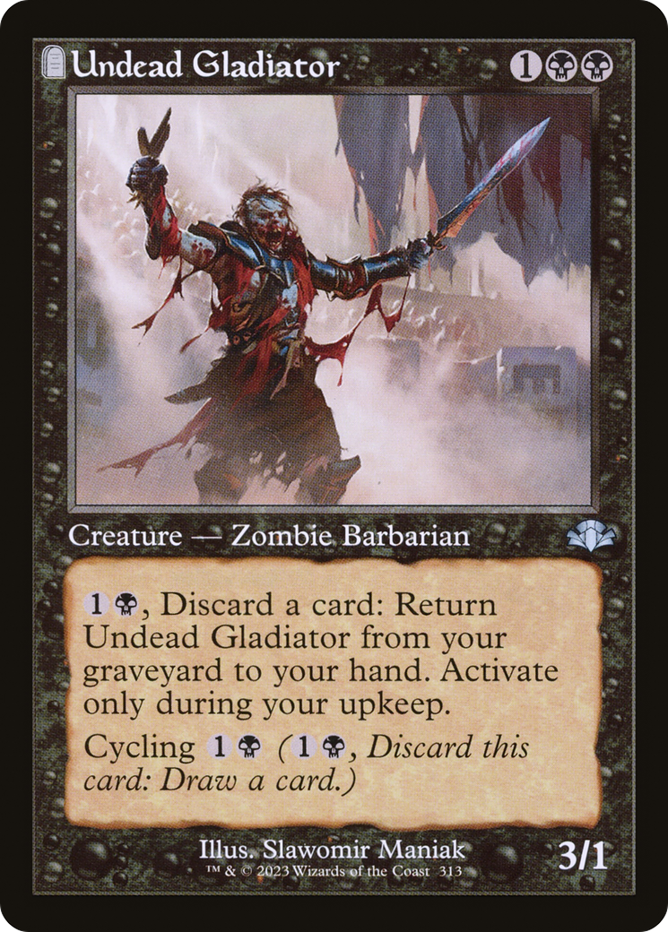 Undead Gladiator (Retro) [Dominaria Remastered] [Foil]