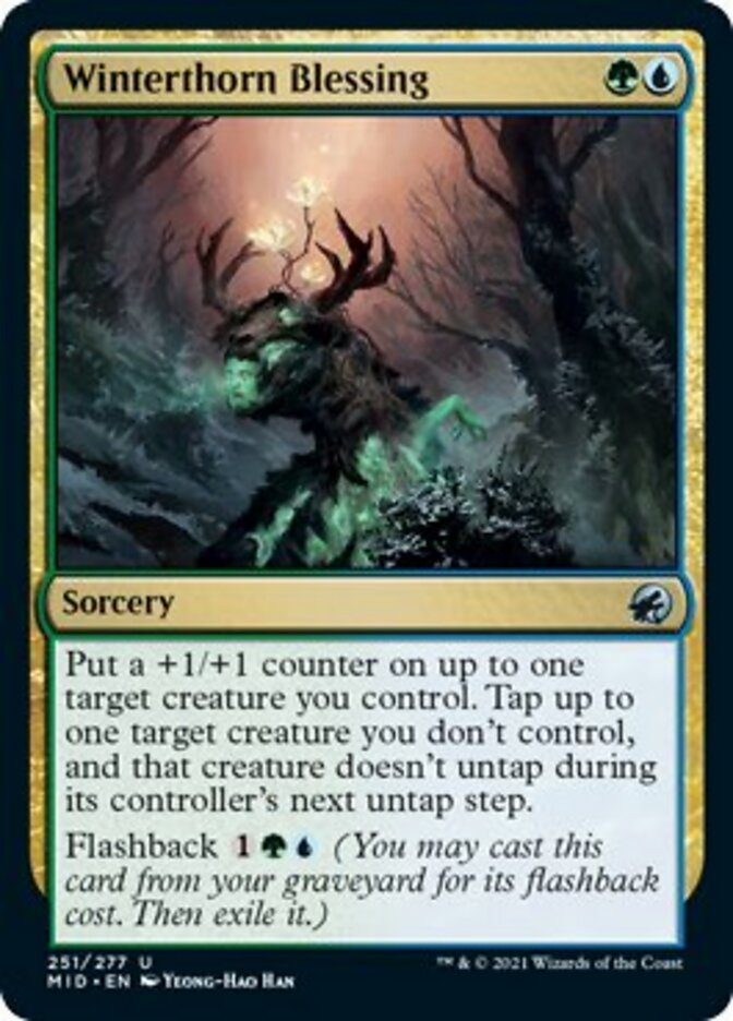 Winterthorn Blessing [Innistrad: Midnight Hunt] [Foil]