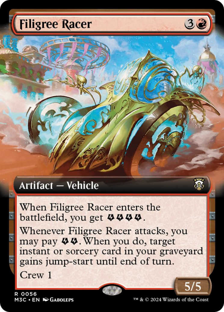 Filigree Racer (Extended Art) [Modern Horizons 3 Commander] [Foil]