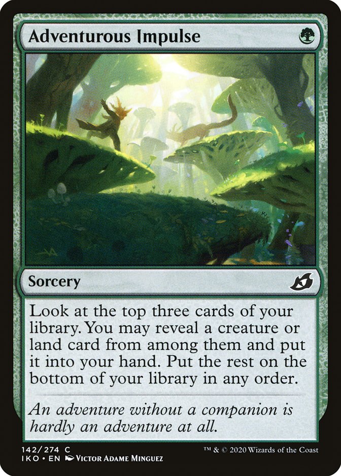 Adventurous Impulse [Ikoria: Lair of Behemoths] [Foil]