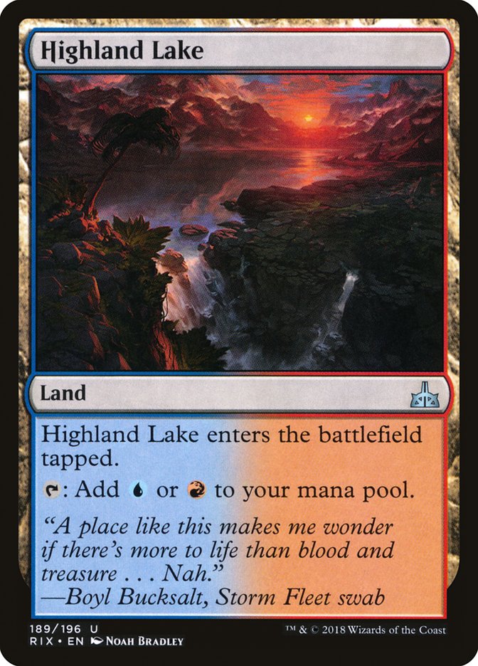 Highland Lake [Rivals of Ixalan] [Foil]