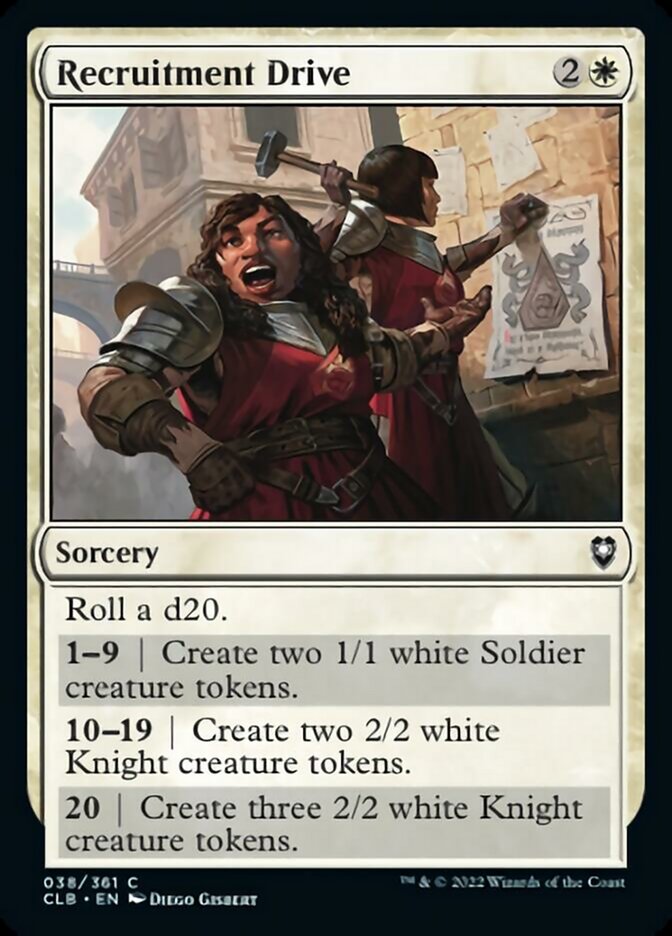 Recruitment Drive [Commander Legends: Battle for Baldur's Gate] [Foil]