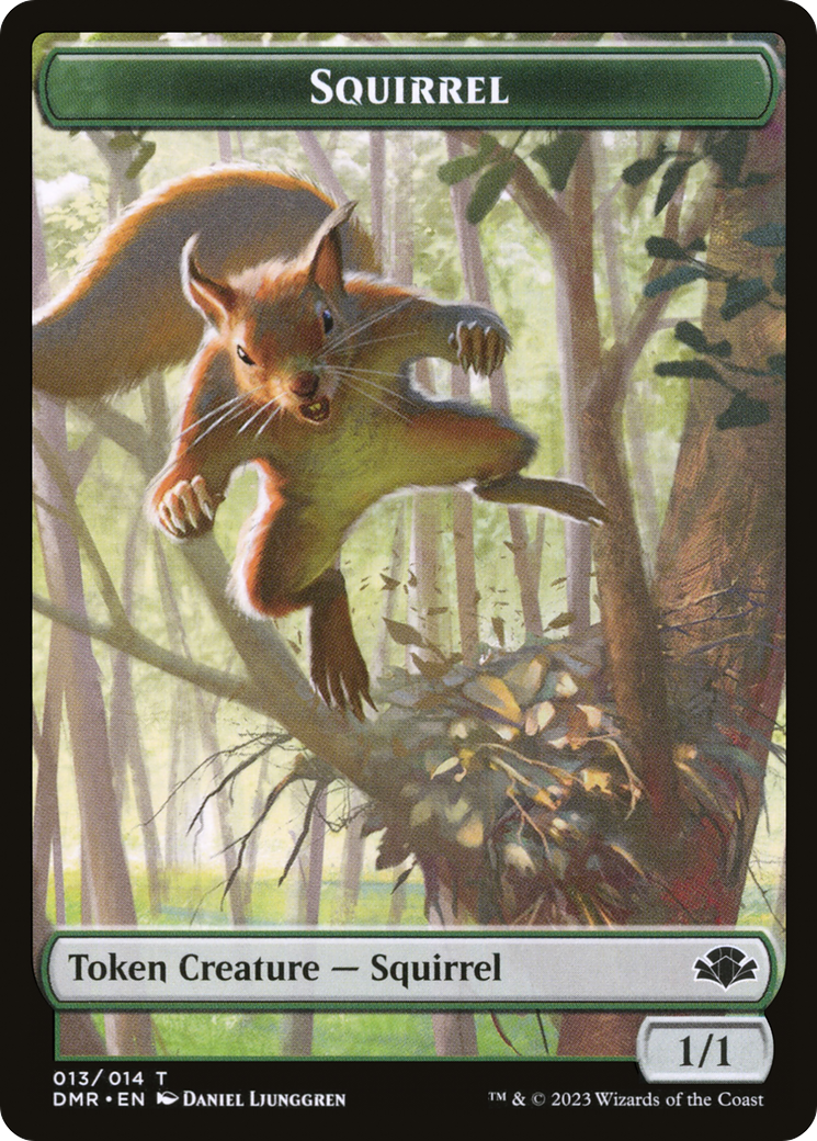 Squirrel Token [Dominaria Remastered Tokens] [Foil]
