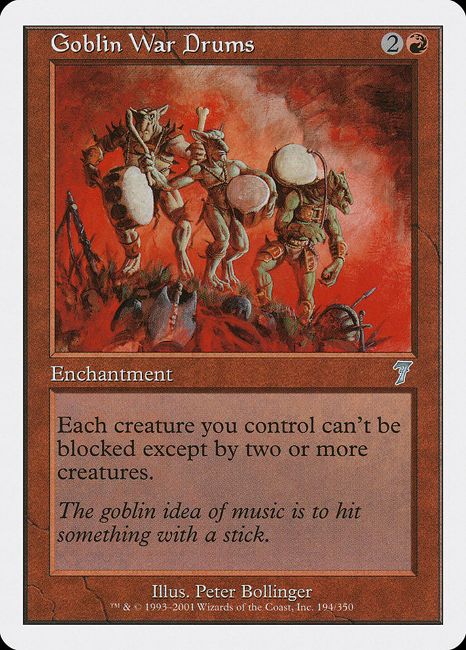 Goblin War Drums [Seventh Edition] [Foil]