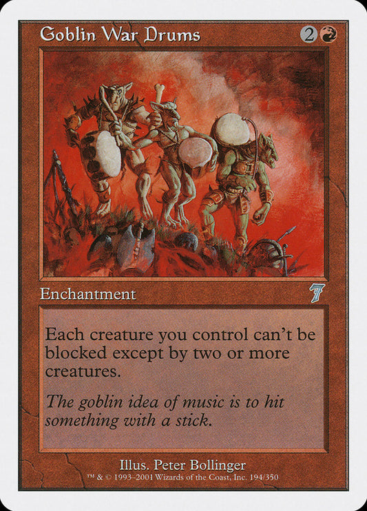 Goblin War Drums [Seventh Edition] [Foil]
