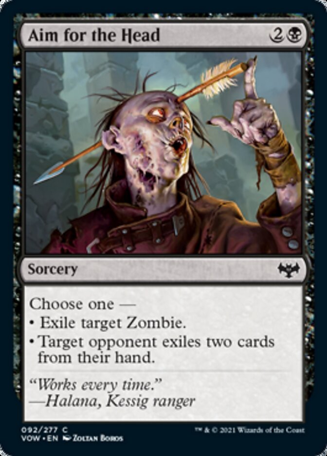 Aim for the Head [Innistrad: Crimson Vow] [Foil]