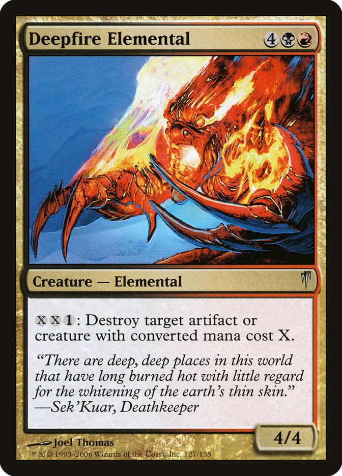 Deepfire Elemental [Coldsnap] [Foil]