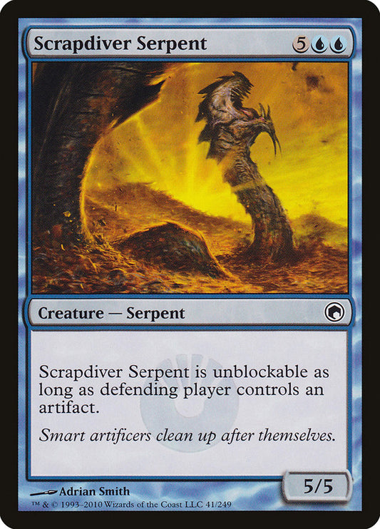 Scrapdiver Serpent [Scars of Mirrodin] [Foil]